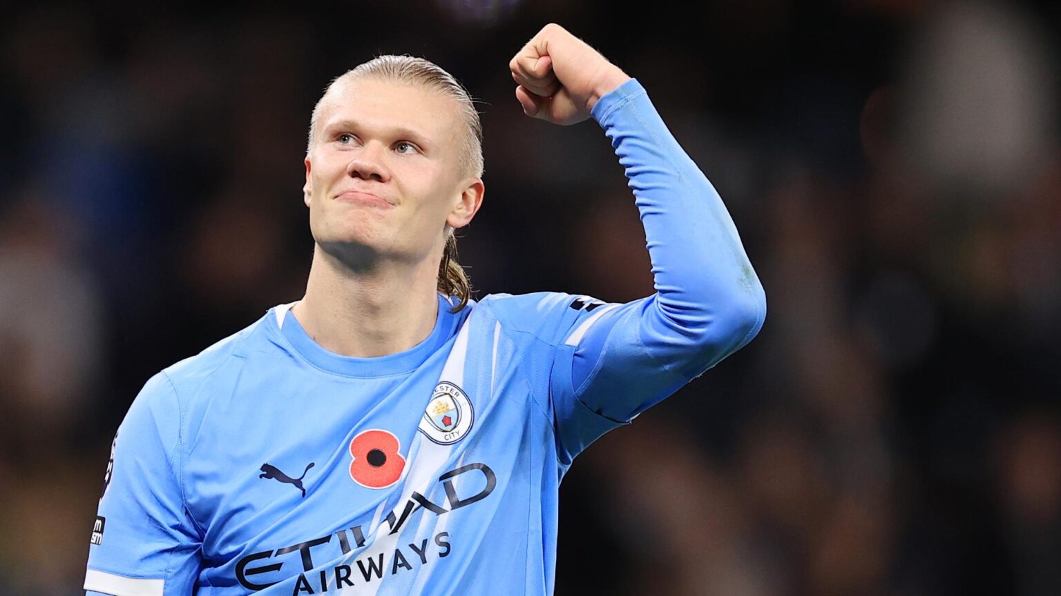 halland menjadi penentu kemenangan man city